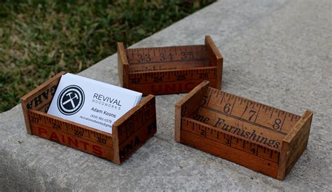 diy wood business card holder